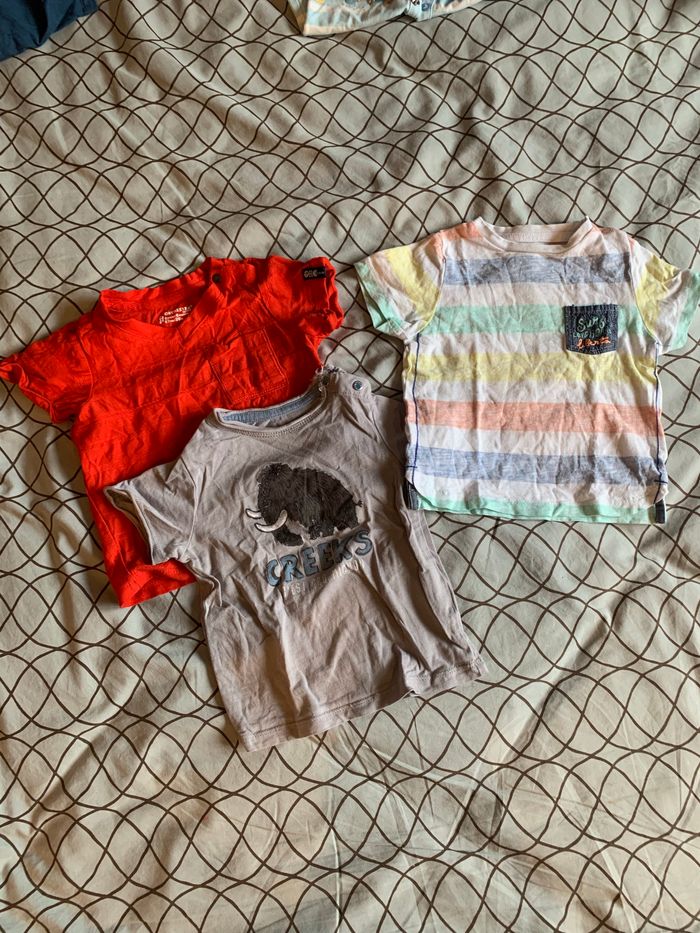 Lot 3 tee-shirts bébé garçon 6 mois