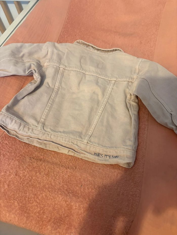 Veste en jean beige - photo numéro 2