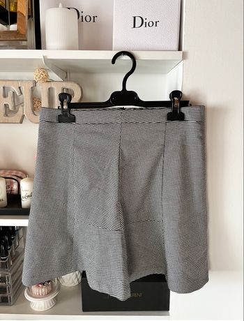 Jupe patineuse blanc/noir T.M Stradivarius TBE