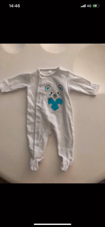 Pyjama manches longues grenouillères