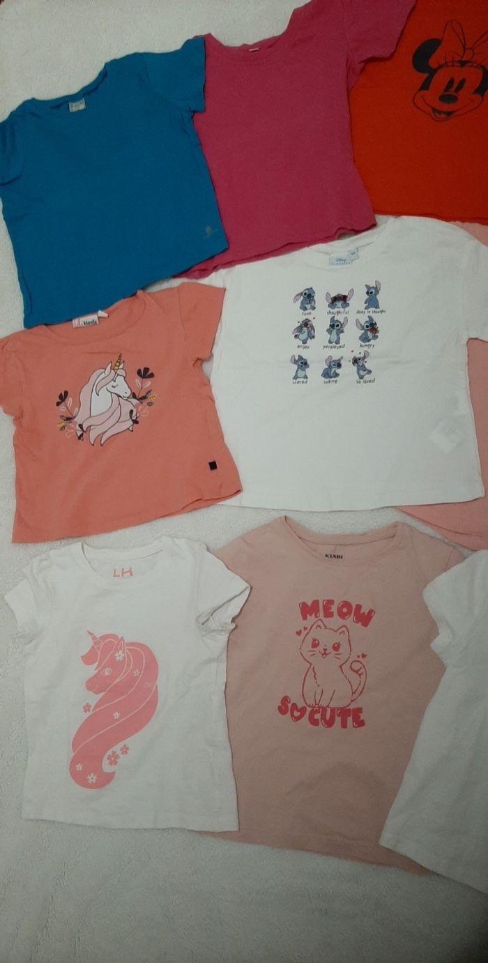Lot 10 tee-shirts 4 ans - photo numéro 2
