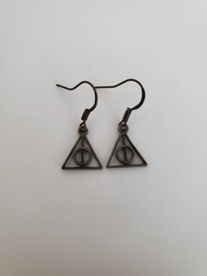 Boucles d'oreilles harry Potter marron