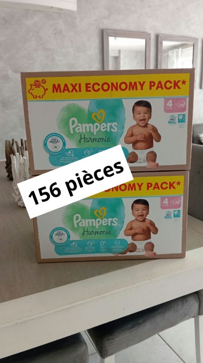 2 pack maxi pack Pampers harmonie taille 4 neuf jamais ouvert