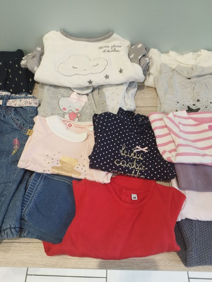 Lot de 44 vêtements fille 6 mois - photo numéro 4