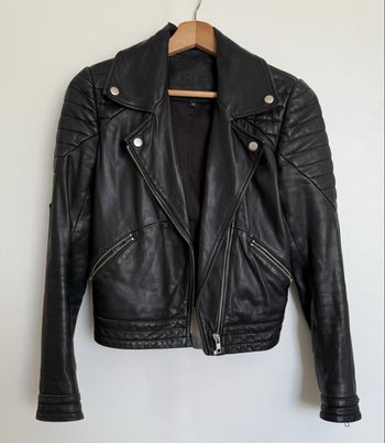 Veste en cuir noire Kookaï