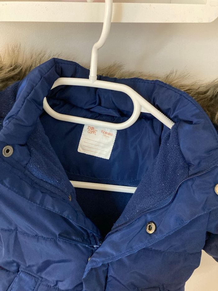 Manteau doudoune garçon taille 12 mois marque Du Pareil au même - photo numéro 3