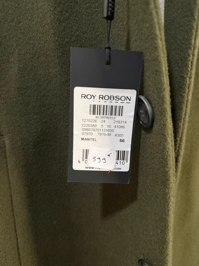 Roy robson - Manteau, Kaki, taille 56 (XL) - photo numéro 2