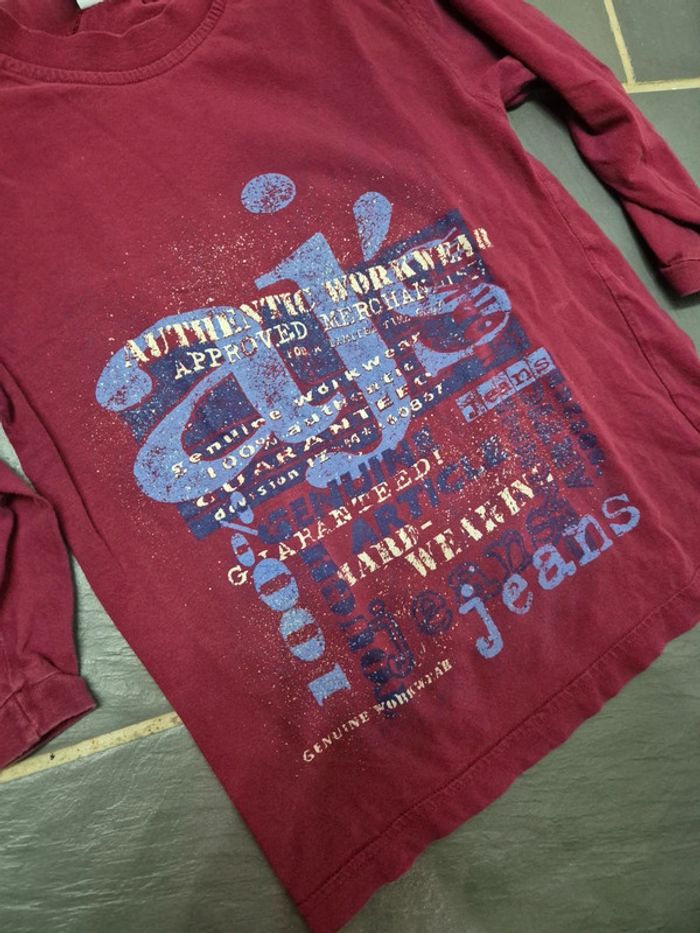 T shirt bordeaux - photo numéro 2