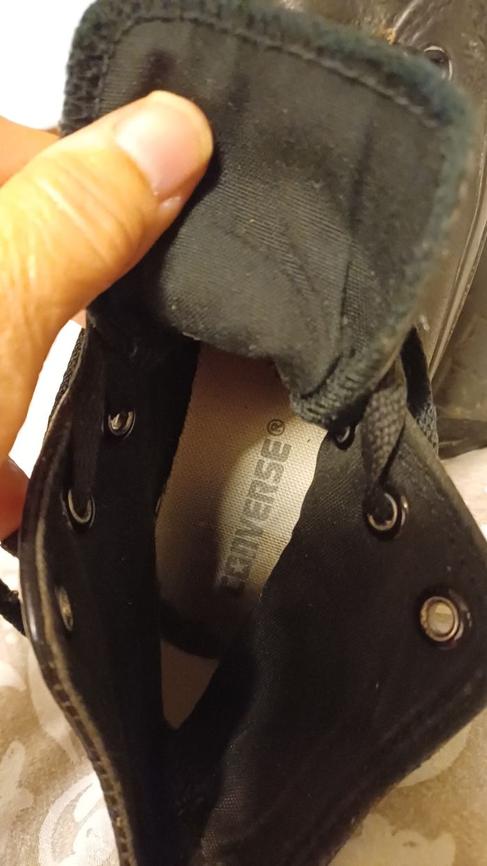 Converse noire en cuir 36.5 - photo numéro 6