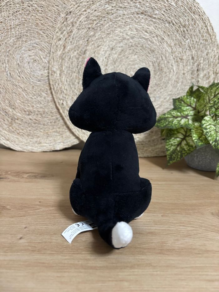 Doudou chat noir blanc figaro Pinocchio imc toys - photo numéro 3