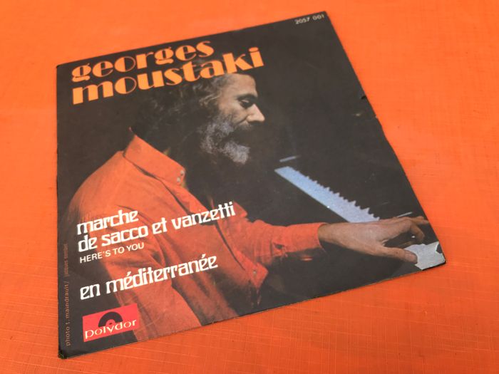 Vinyle 45 tours Georges Moustaki Marche de Sacco et Vanzetti (1971) - photo numéro 6