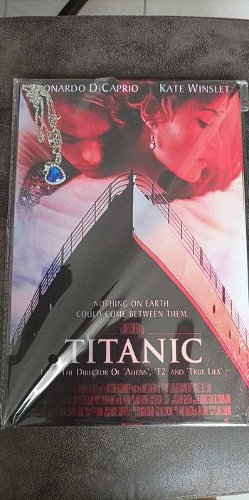 Plaque métal vintage film Titanic  20x30cm