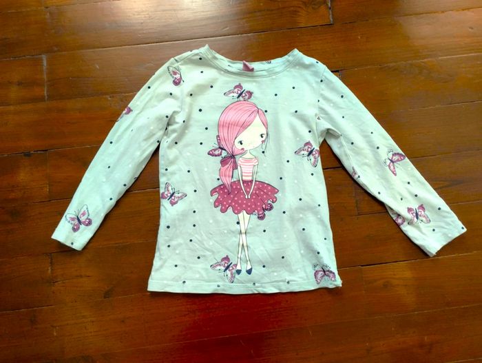 Tee Shirt Manches Longues - Dopo Dopo Girls - 4/5 ans