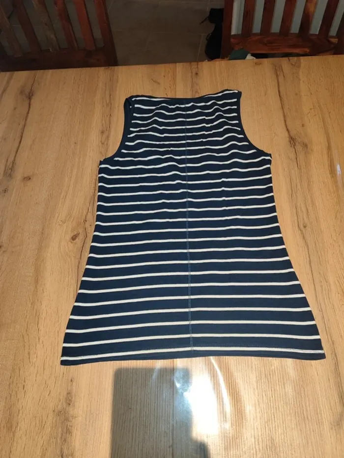 Débardeur Tex Bleu, Taille M - Rayures Classiques Marinières ! - photo numéro 3