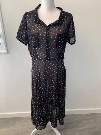 Robe motifs petits cœurs multicolore TL