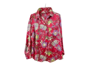 Sublime Blouse Chemise rouge satiné Taille 36-S