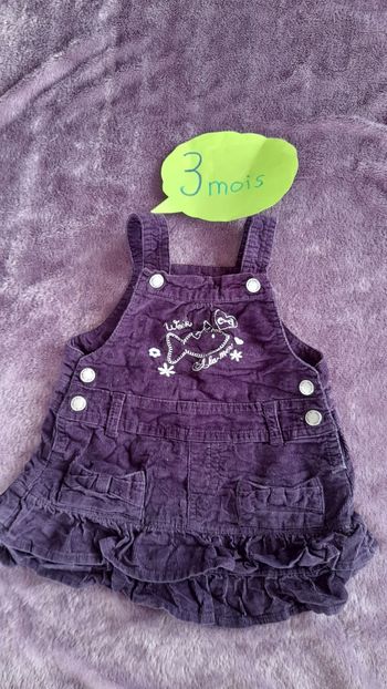 Robe velours à bretelles