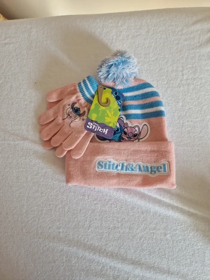 Bonnet gant stitch neuf