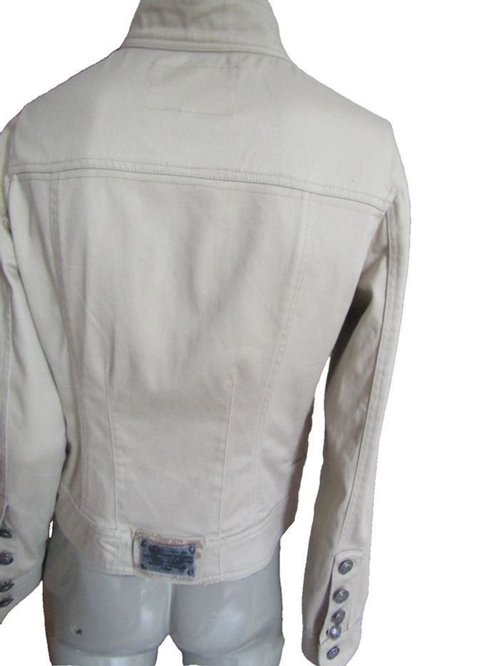 petite veste blouson perfecto non doublée en coton + 3%d'élasthanne T.38/40 - photo numéro 8