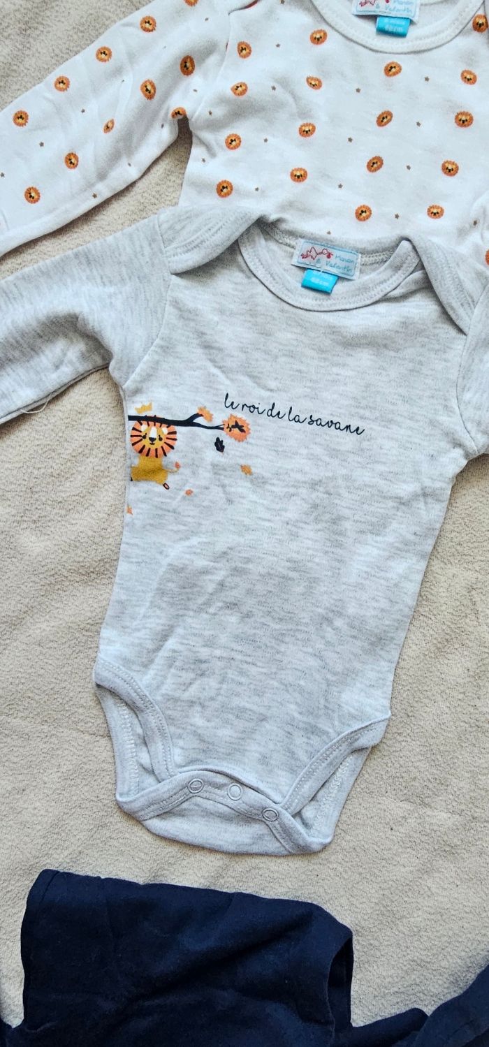 Bodies bébé manches longues - Neufs, lot de 3 - photo numéro 6