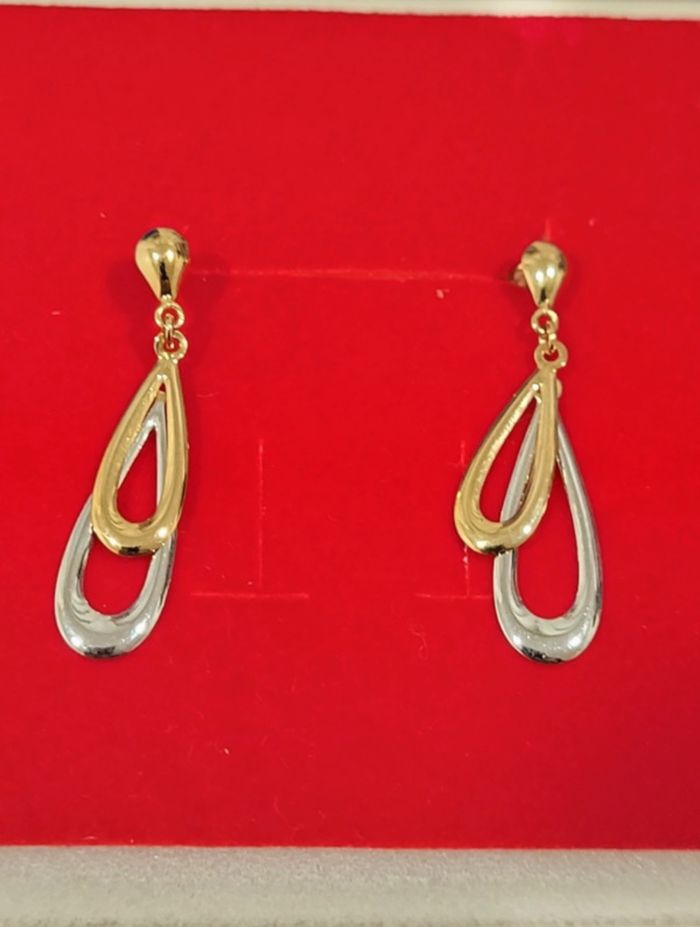 Boucles d'oreilles Pendantes en or 375/9 carats - photo numéro 2
