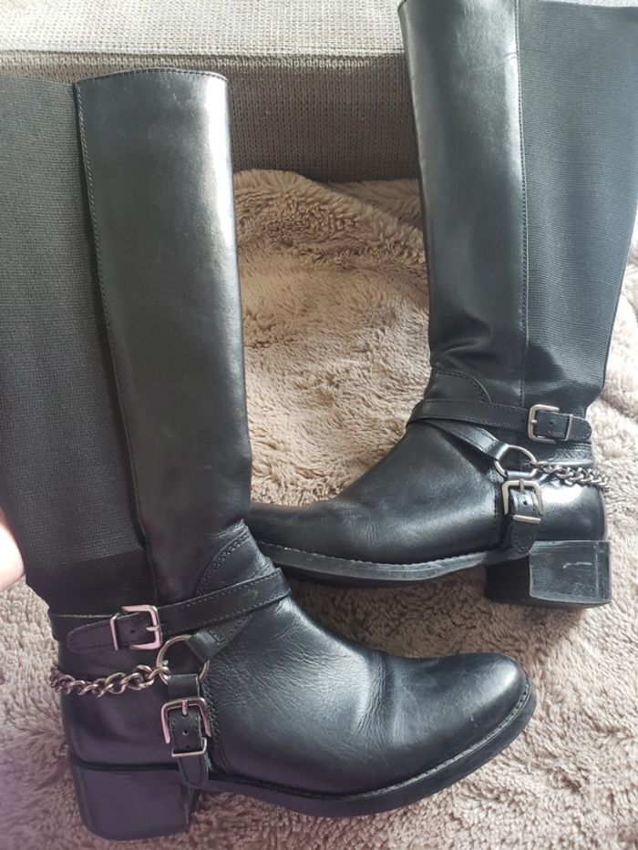 Botte cavaliere en cuir - photo numéro 6