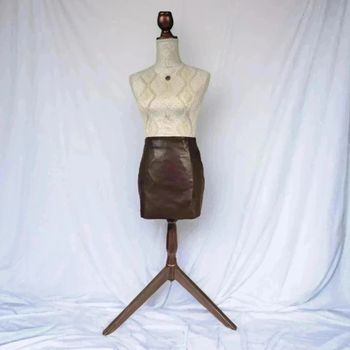Jupe courte simili marron jennyfer🌹 S🌹