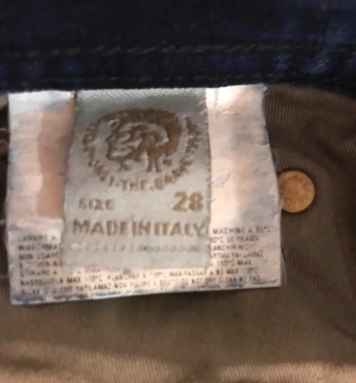 Jeans Diesel unisexe bleu marine troué taille XS - photo numéro 6