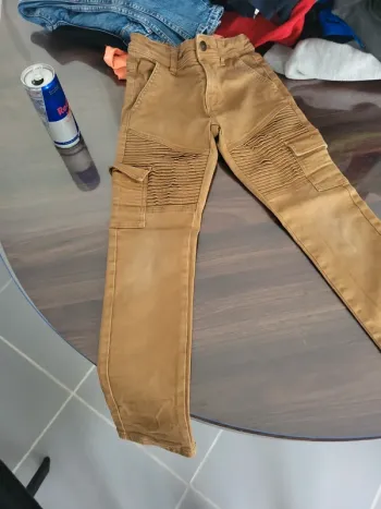 Pantalon beige jean 8 ans kiabi