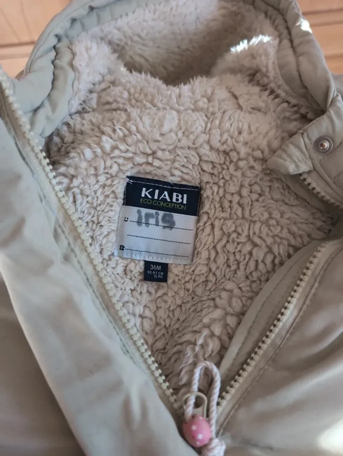 Manteau parka d'hiver 36 mois 90-97cm - photo numéro 3