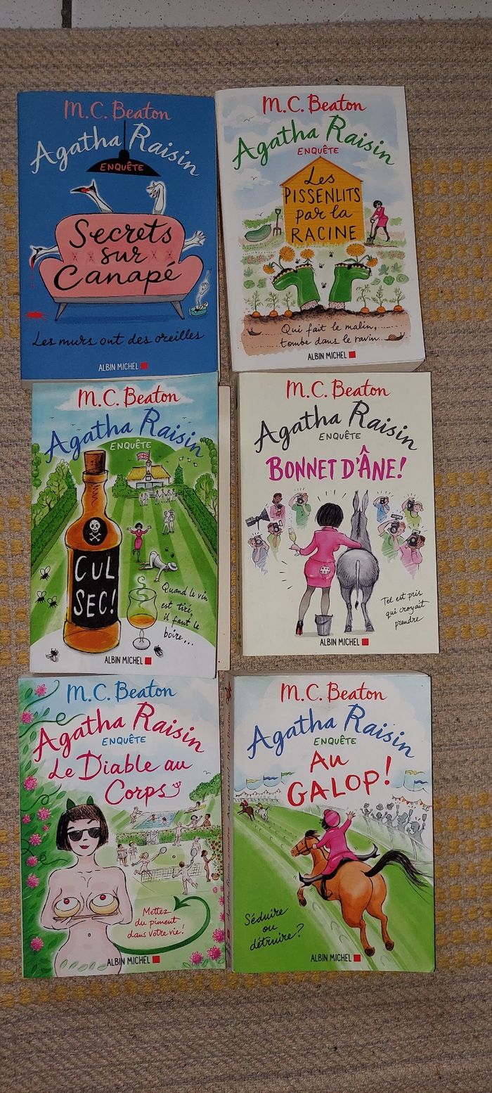 Lot de 6 livres Agatha Raisin
Enquête