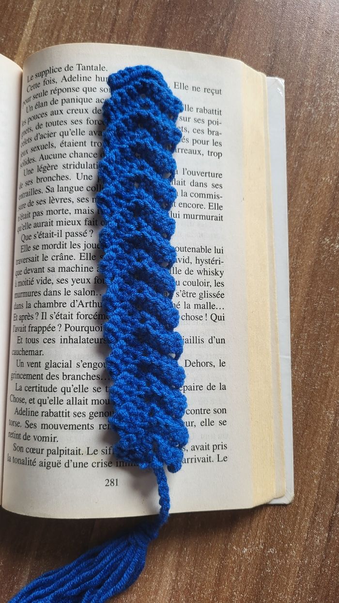 🟣 Marque Page Plume Bleu 🟣 - photo numéro 2