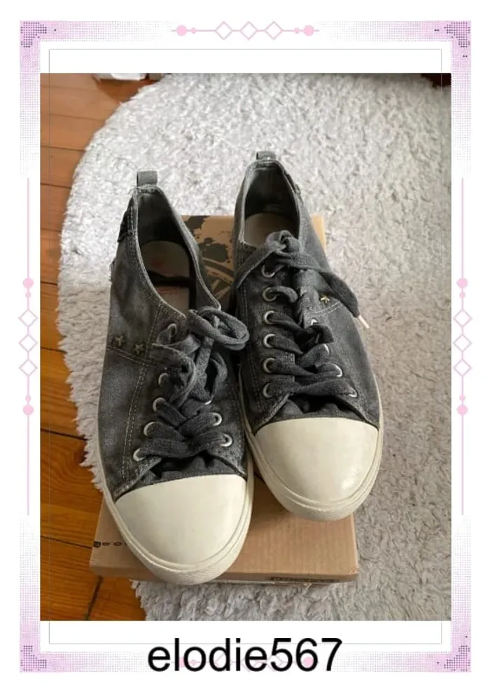 Baskets basses en toile