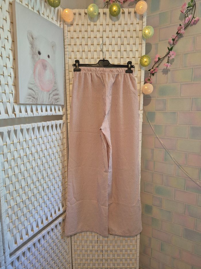 💕joli Pantalon large fluide et léger à rayures fille 16 ans SHEIN 💕 - photo numéro 6