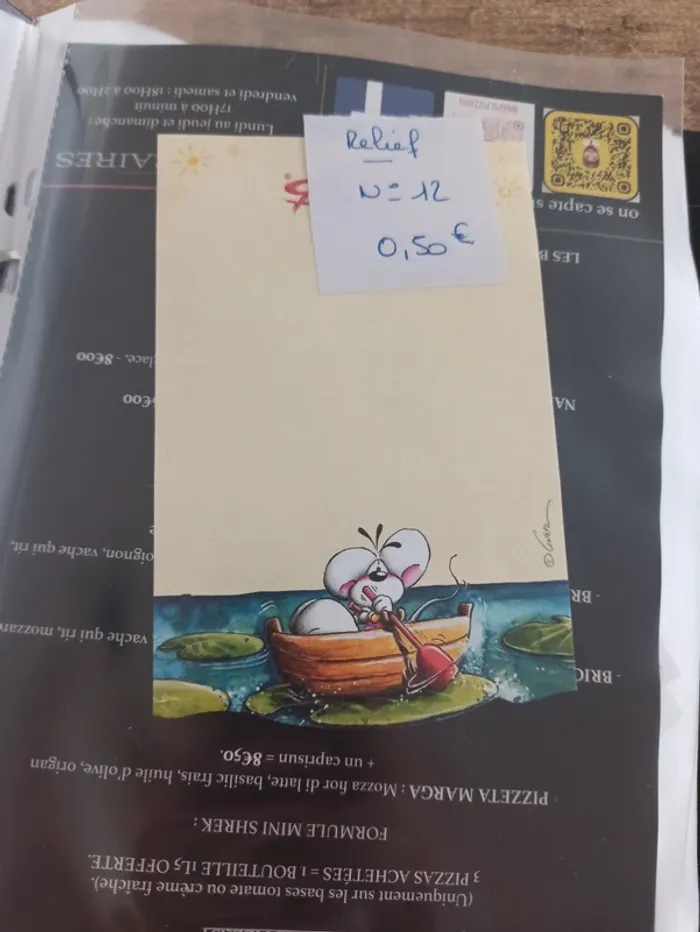 Feuille Diddl relief 12 0,50€