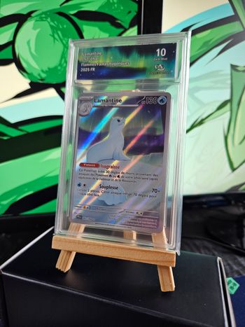 ⭐ Lamantine AR 097/094 - Collect Aura 10 (Gem Mint) | Méga Évolution Flammes Fantasmagoriques | 2025 FR 🇫🇷