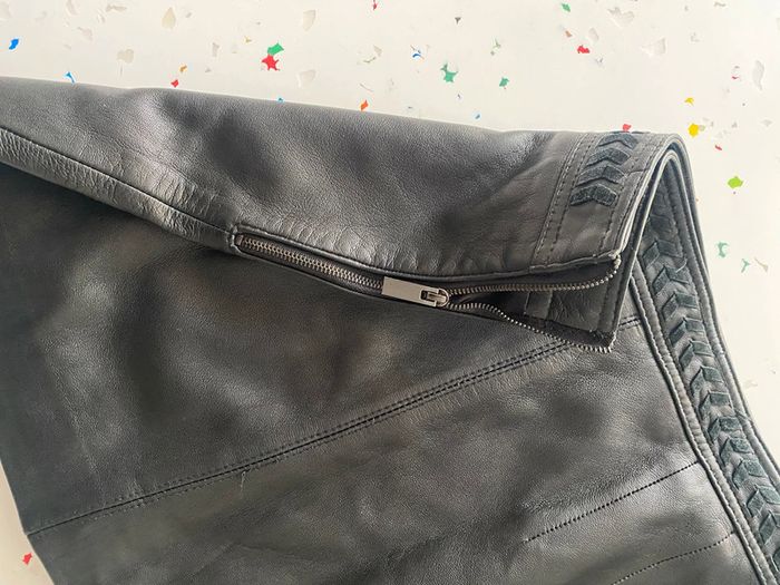 Jupe en cuir véritable - photo numéro 3