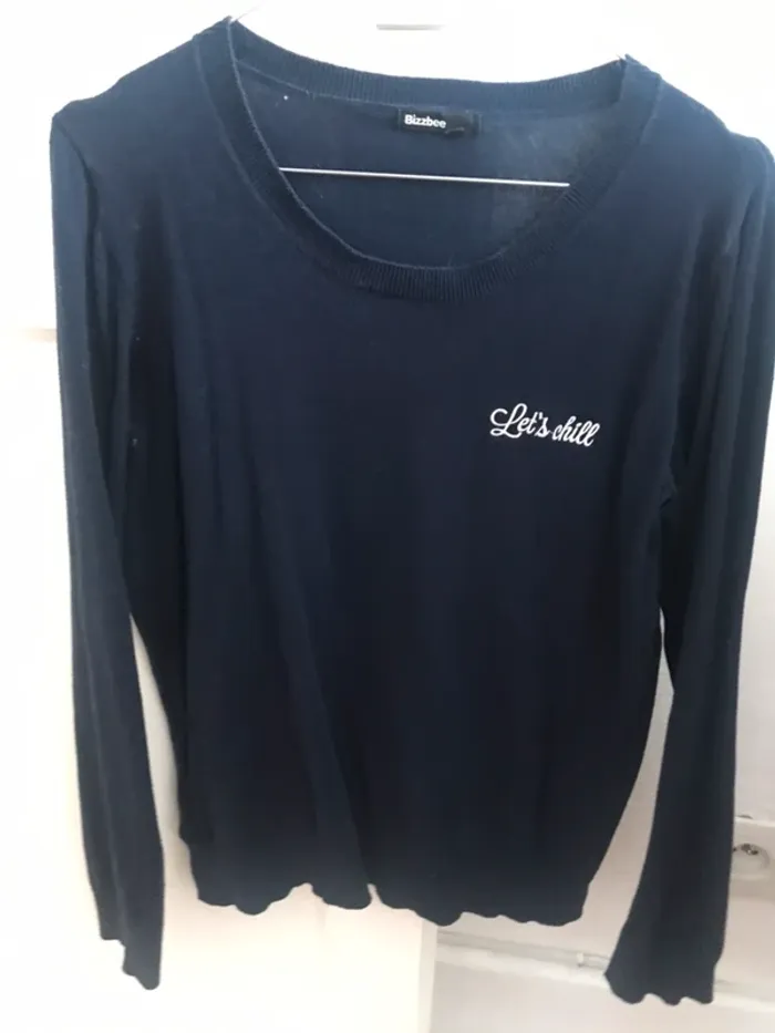 Pull inscription let’s chill - photo numéro 2