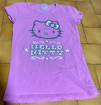 Tshirt rose hello kitty 10 ans 