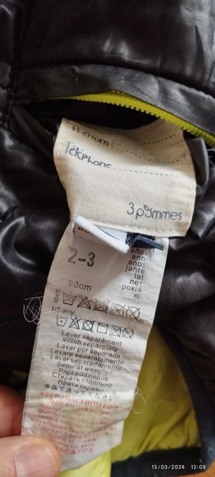 Veste zippée double face fille - photo numéro 8