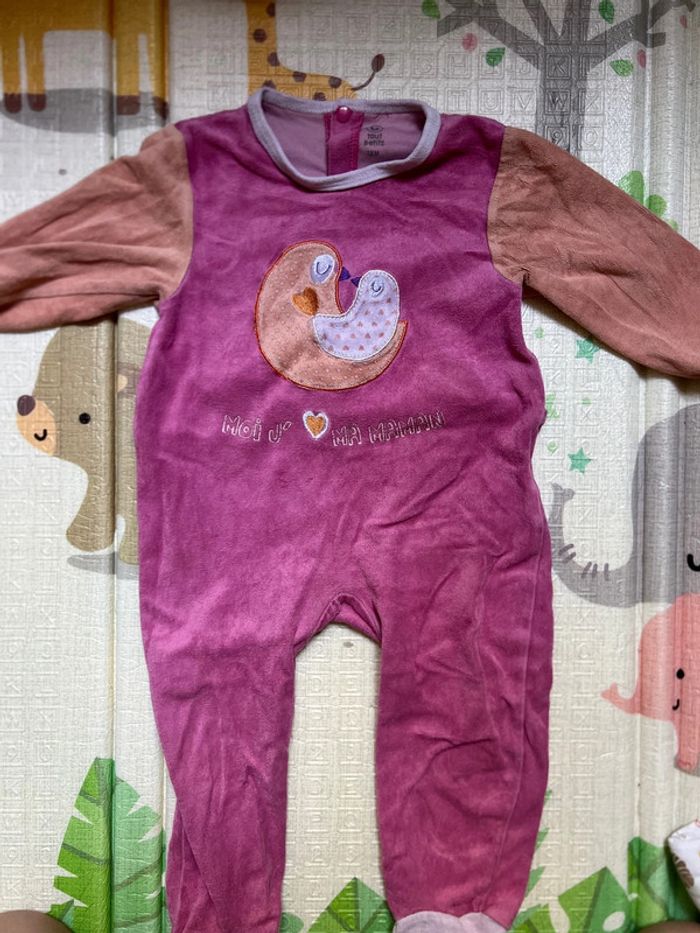 Lot de 3 pyjamas velours hiver - photo numéro 2