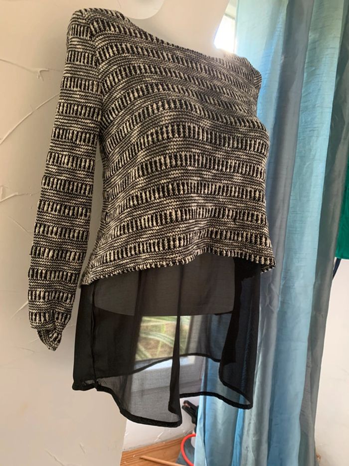 Pull Mim fantaisie manches longues taille 36 - photo numéro 2