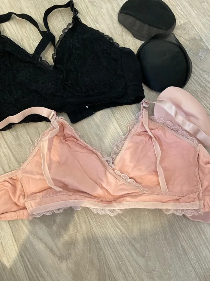 Lot de 2 soutiens gorge / bralette grossesse et allaitement M - photo numéro 5