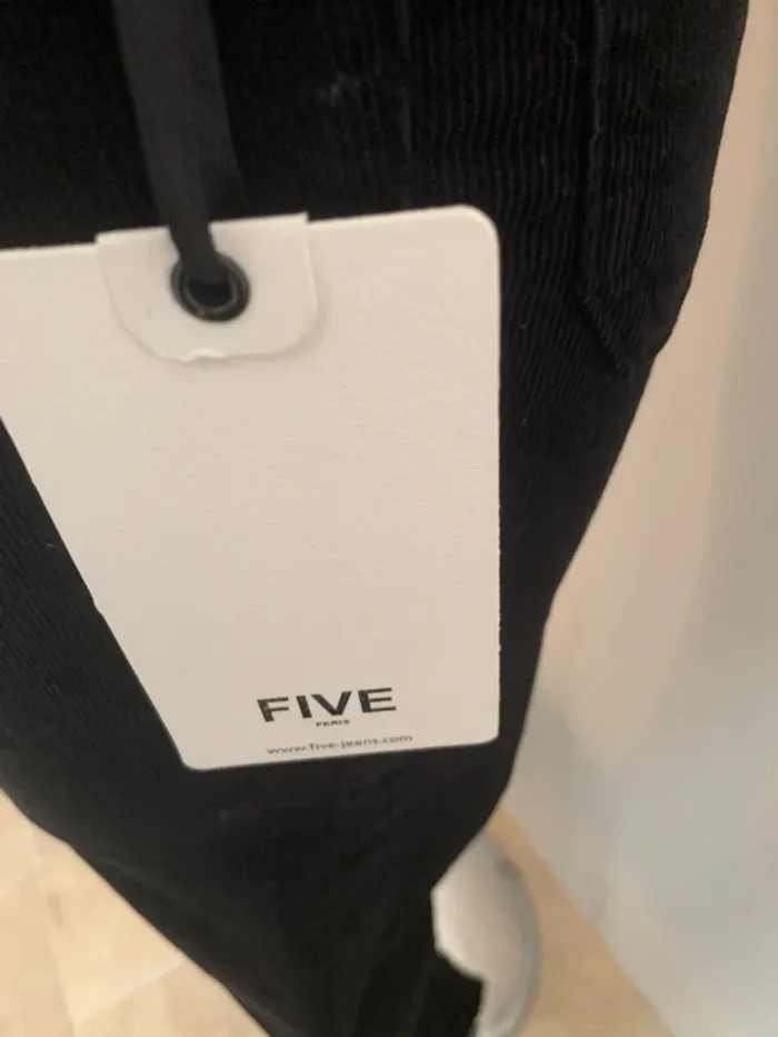 FIVE pantalon velour noir T24 - photo numéro 7