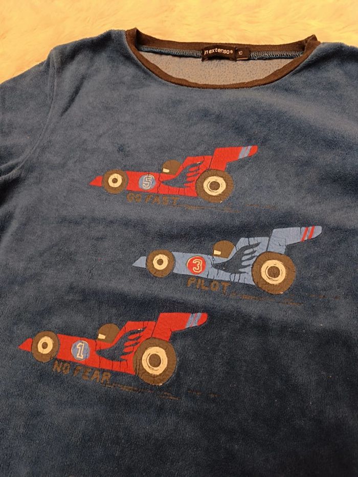 1€ Haut de pyjama Formule 1 T. 10 ans In Extenso - photo numéro 2