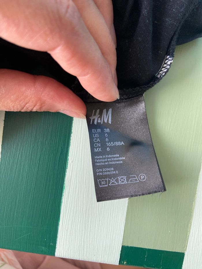 Chemisier sans manche noir à pois blancs - photo numéro 5