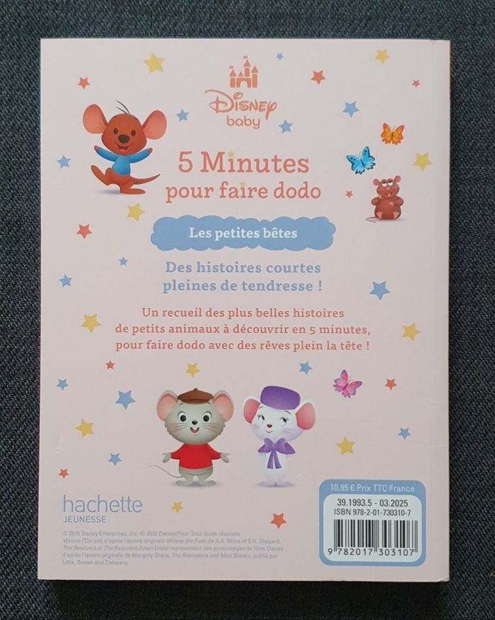 Grand Album illustré "5 Minutes pour faire Dodo - Les Petites Bêtes" (Dès 18 mois) / Disney - photo numéro 2