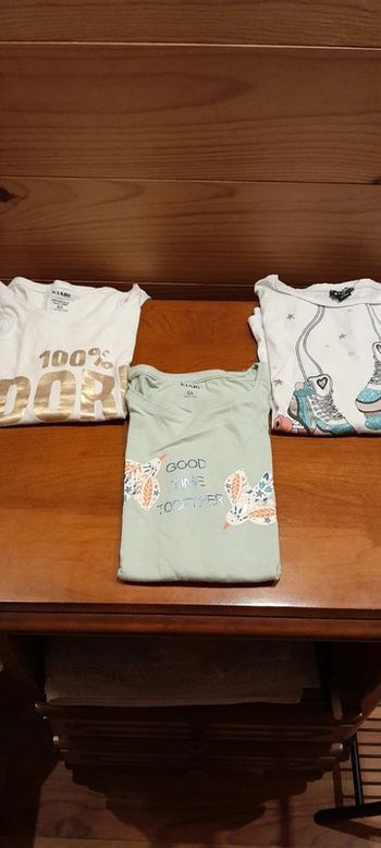 3 t-shirt 8 ans