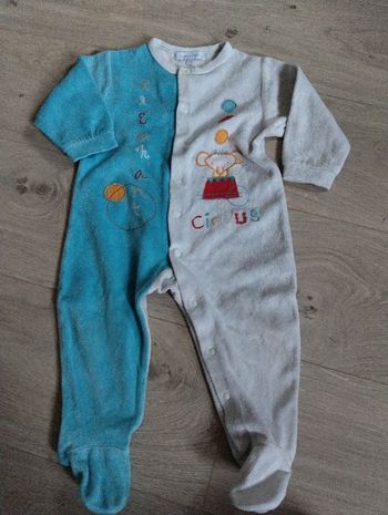 Pyjama velours 12M