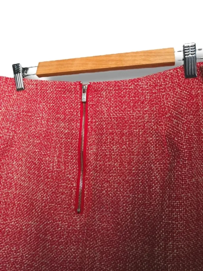 Mini jupe tailleur rose • Pink tailored skirt Cache Cache Taille 42 - photo numéro 6